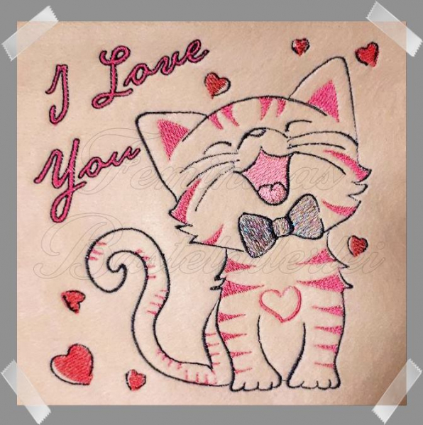 Kätzchen "I love you"